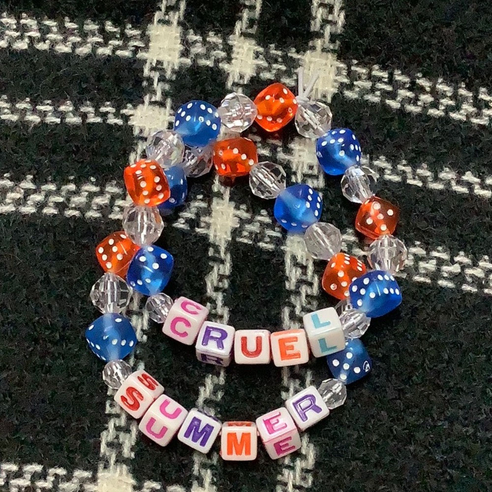 Cruel summer Taylor Swift beaded dice friendship bracelets